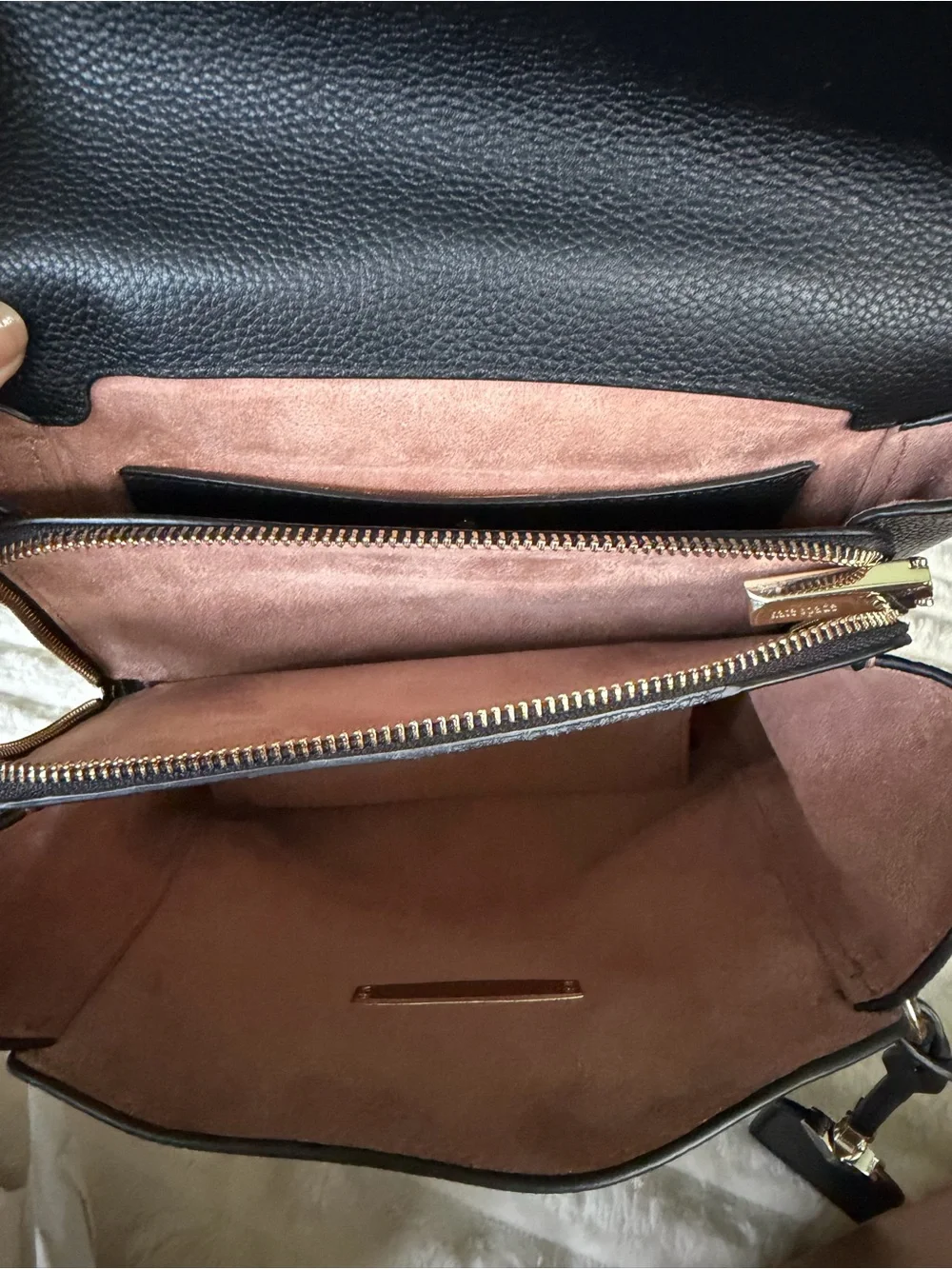 kate spade Black Pebbled Leather Backpack